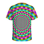 Psychedelic Rave Optical Illusion Men's Sports T-Shirt