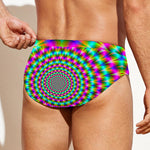 Psychedelic Rave Optical Illusion Men's Swim Briefs