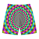 Psychedelic Rave Optical Illusion Men's Swim Trunks