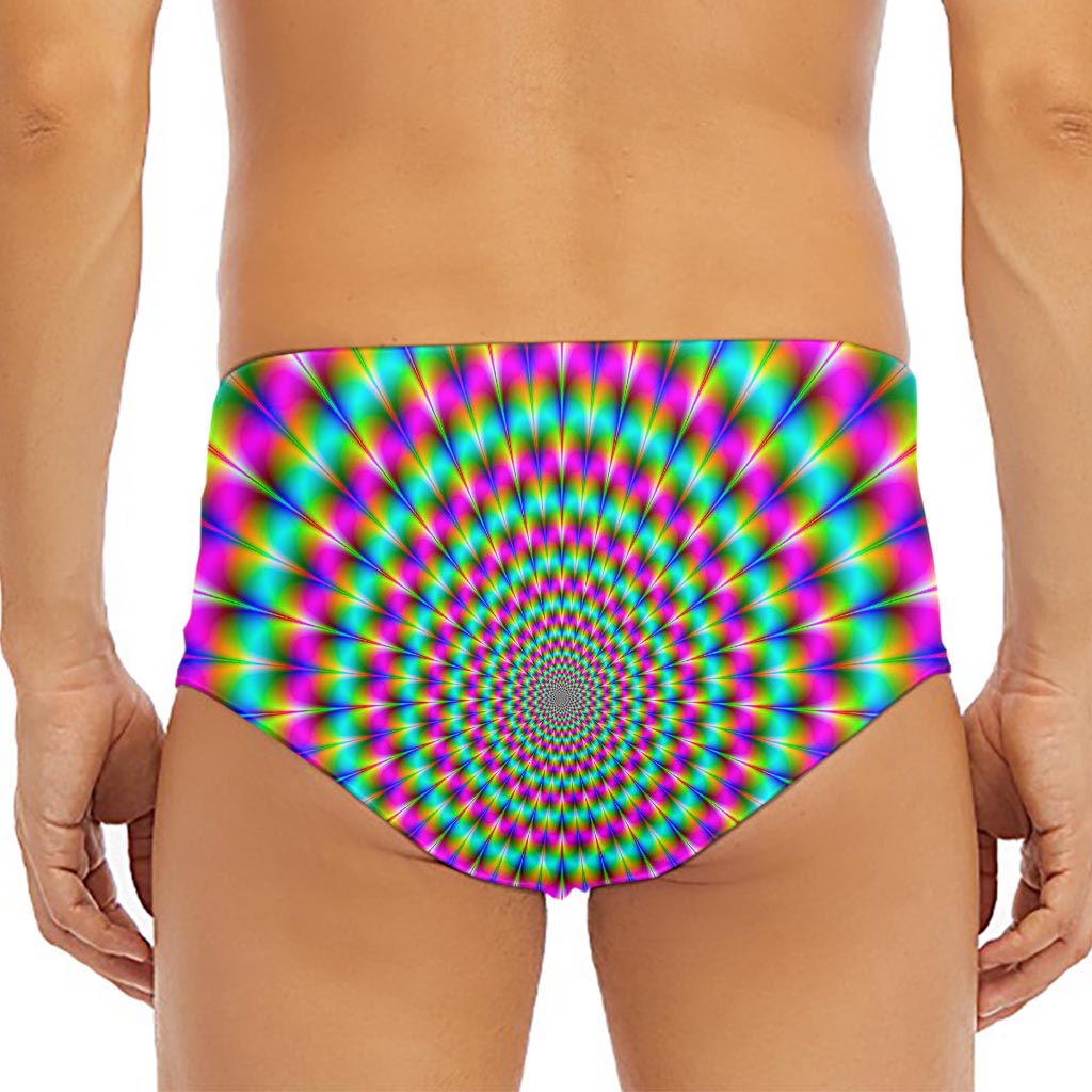 Psychedelic Rave Optical Illusion Men's Triangle Swim Briefs