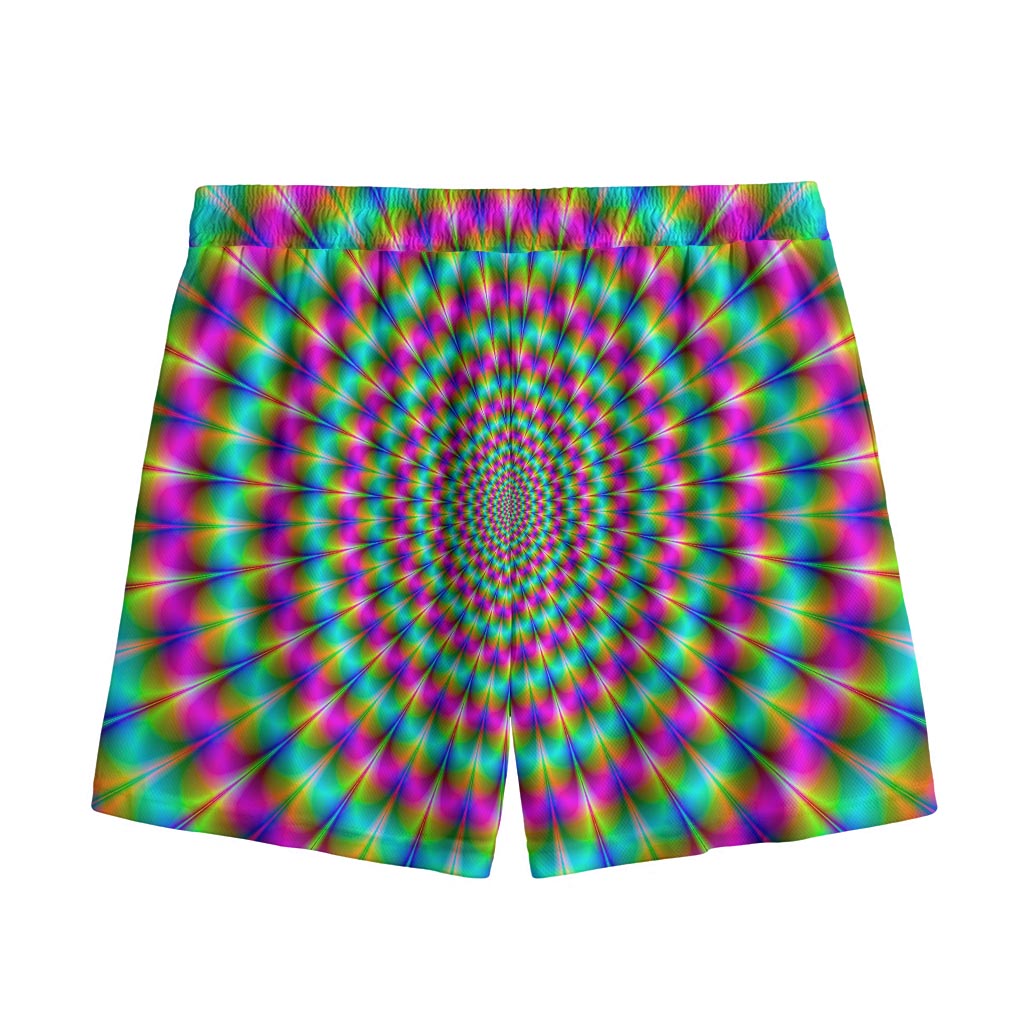 Psychedelic Rave Optical Illusion Mesh Shorts