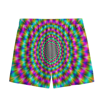 Psychedelic Rave Optical Illusion Mesh Shorts