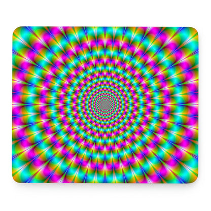 Psychedelic Rave Optical Illusion Mouse Pad