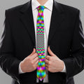 Psychedelic Rave Optical Illusion Necktie