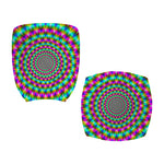 Psychedelic Rave Optical Illusion Office Chair Cover