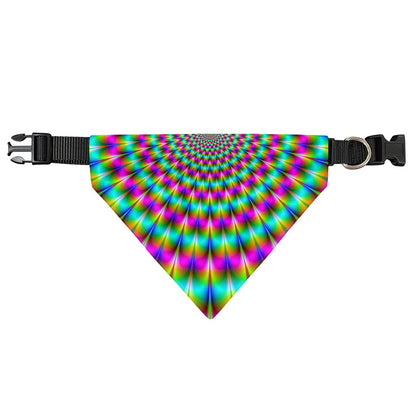 Psychedelic Rave Optical Illusion Over The Collar Dog Bandana
