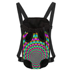 Psychedelic Rave Optical Illusion Pet Carrier Backpack
