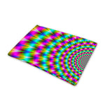 Psychedelic Rave Optical Illusion Pet Cooling Mat Cover