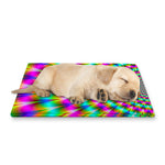 Psychedelic Rave Optical Illusion Pet Cooling Mat Cover