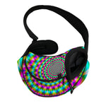 Psychedelic Rave Optical Illusion Pet Sling Carrier