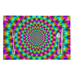 Psychedelic Rave Optical Illusion Placemat