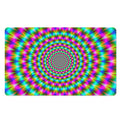 Psychedelic Rave Optical Illusion Polyester Doormat