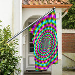 Psychedelic Rave Optical Illusion Polyester Flag