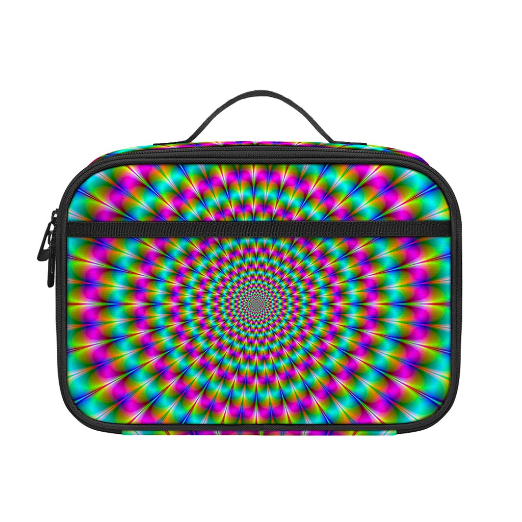 Psychedelic Rave Optical Illusion Portable Lunch Bag