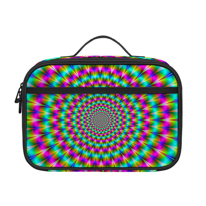 Psychedelic Rave Optical Illusion Portable Lunch Bag