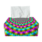 Psychedelic Rave Optical Illusion Rectangle Tissue Box Cover