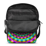 Psychedelic Rave Optical Illusion Rectangular Crossbody Bag