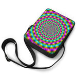 Psychedelic Rave Optical Illusion Rectangular Crossbody Bag