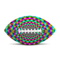 Psychedelic Rave Optical Illusion Rugby Ball