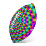Psychedelic Rave Optical Illusion Rugby Ball