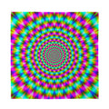 Psychedelic Rave Optical Illusion Silk Bandana