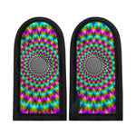 Psychedelic Rave Optical Illusion Skillet Handle Cover