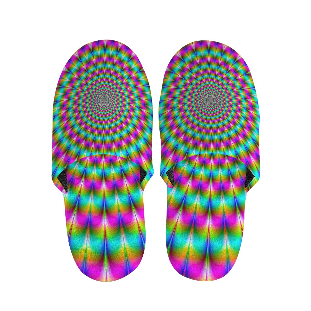 Psychedelic Rave Optical Illusion Slippers