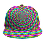 Psychedelic Rave Optical Illusion Snapback Cap