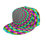 Psychedelic Rave Optical Illusion Snapback Cap