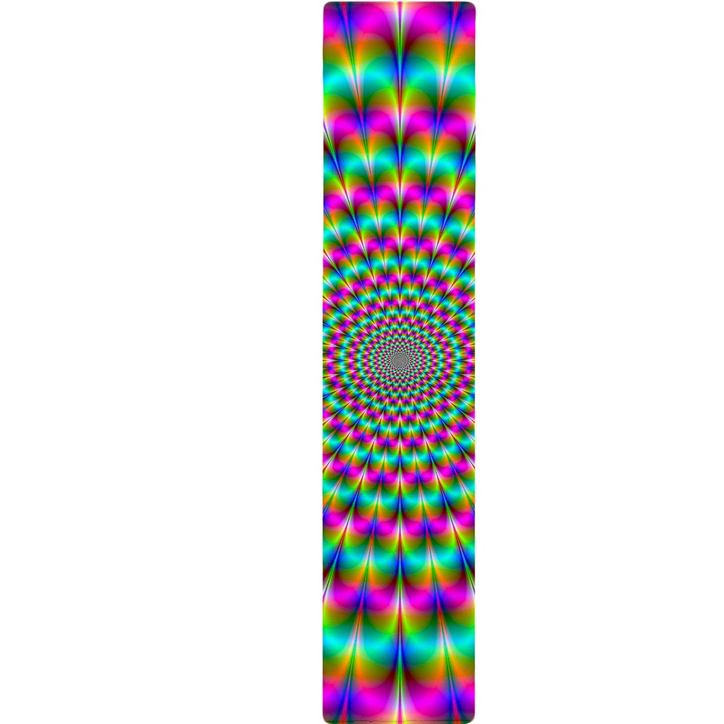 Psychedelic Rave Optical Illusion Table Runner