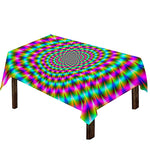 Psychedelic Rave Optical Illusion Tablecloth