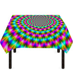 Psychedelic Rave Optical Illusion Tablecloth