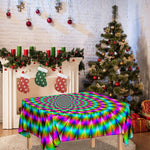 Psychedelic Rave Optical Illusion Tablecloth