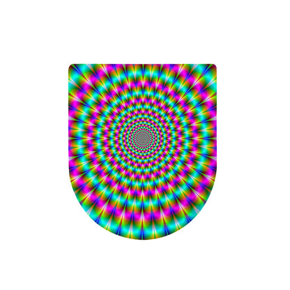 Psychedelic Rave Optical Illusion Toilet Lid Cover