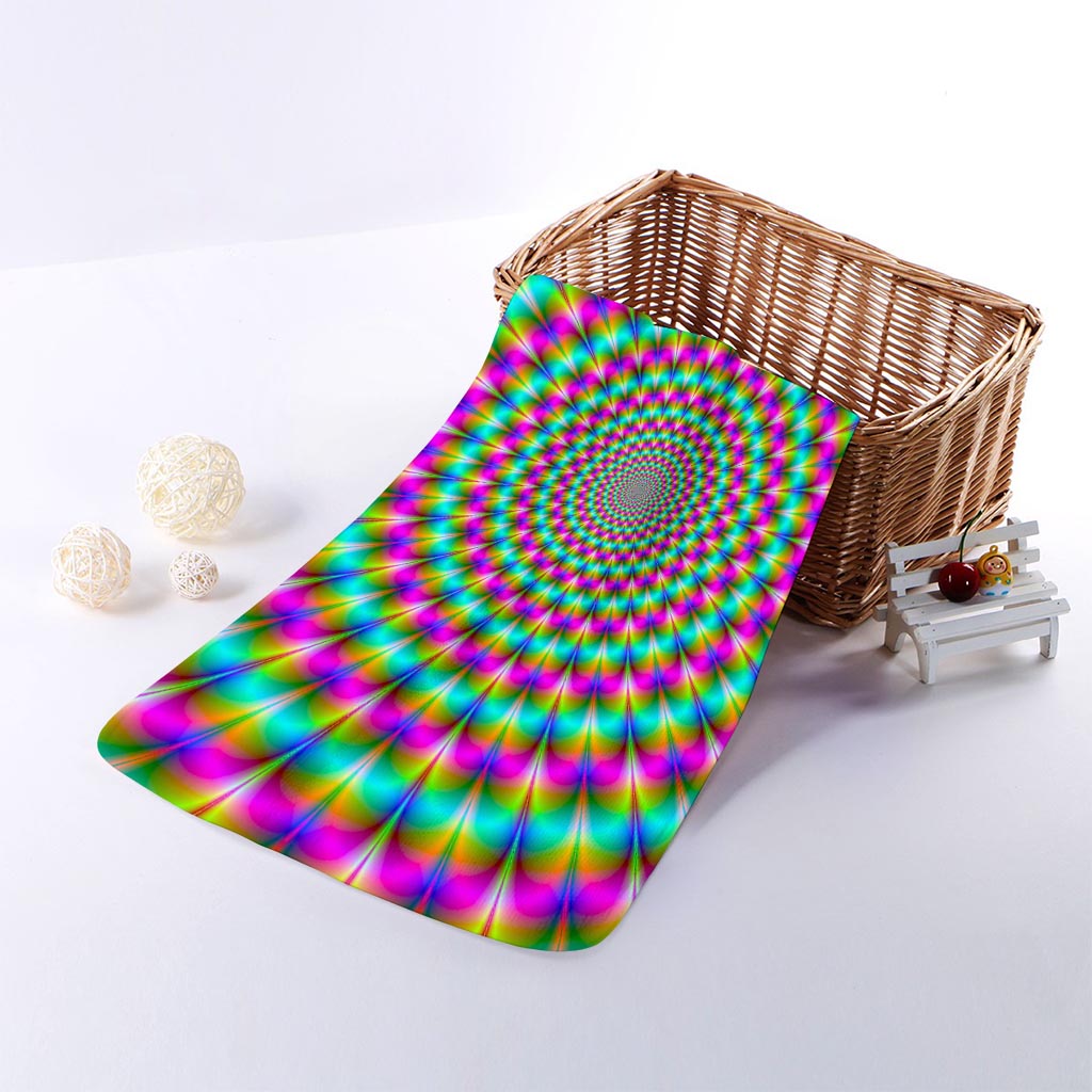 Psychedelic Rave Optical Illusion Towel