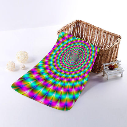 Psychedelic Rave Optical Illusion Towel