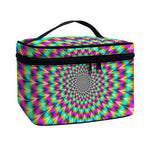 Psychedelic Rave Optical Illusion Travel Makeup Bag