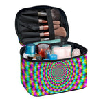 Psychedelic Rave Optical Illusion Travel Makeup Bag