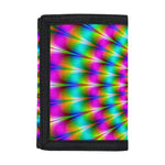 Psychedelic Rave Optical Illusion Trifold Wallet
