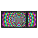 Psychedelic Rave Optical Illusion Trifold Wallet