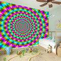 Psychedelic Rave Optical Illusion Wall Sticker