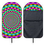 Psychedelic Rave Optical Illusion Waterproof Car Seat Cover