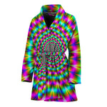 Psychedelic Rave Optical Illusion Women's Bathrobe