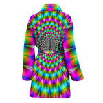 Psychedelic Rave Optical Illusion Women's Bathrobe
