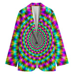 Psychedelic Rave Optical Illusion Women's Blazer
