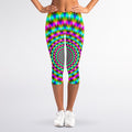 Psychedelic Rave Optical Illusion Women's Capri Leggings