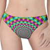 Psychedelic Rave Optical Illusion Women's Thong