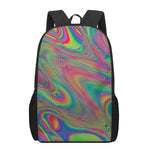 Psychedelic Rave Print 17 Inch Backpack