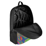 Psychedelic Rave Print 17 Inch Backpack