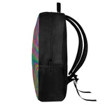 Psychedelic Rave Print 17 Inch Backpack